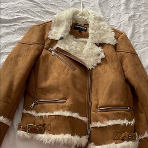 EXPRESS tan suede jacket